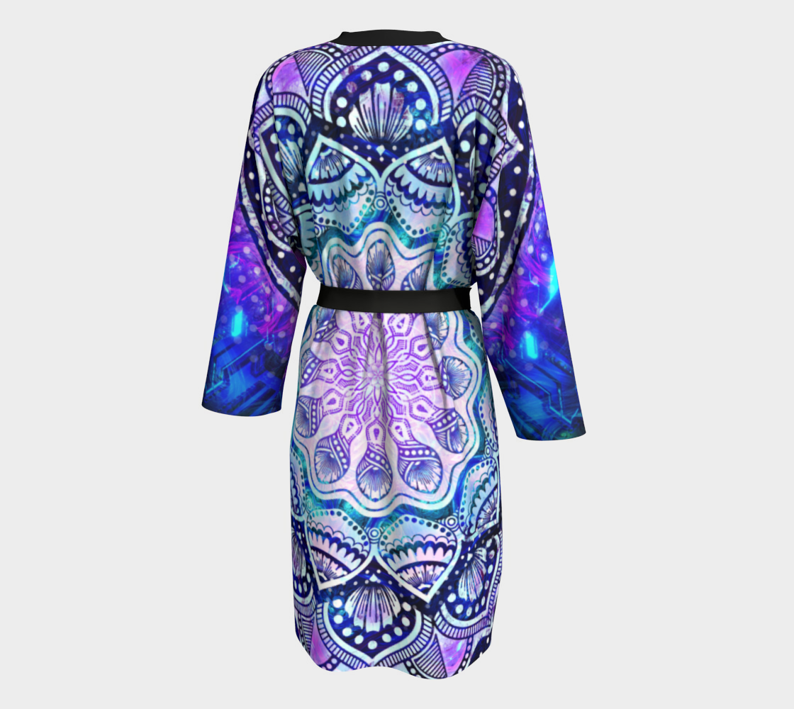 Mandala Bloom Peignoir Kimono | Cameron Gray