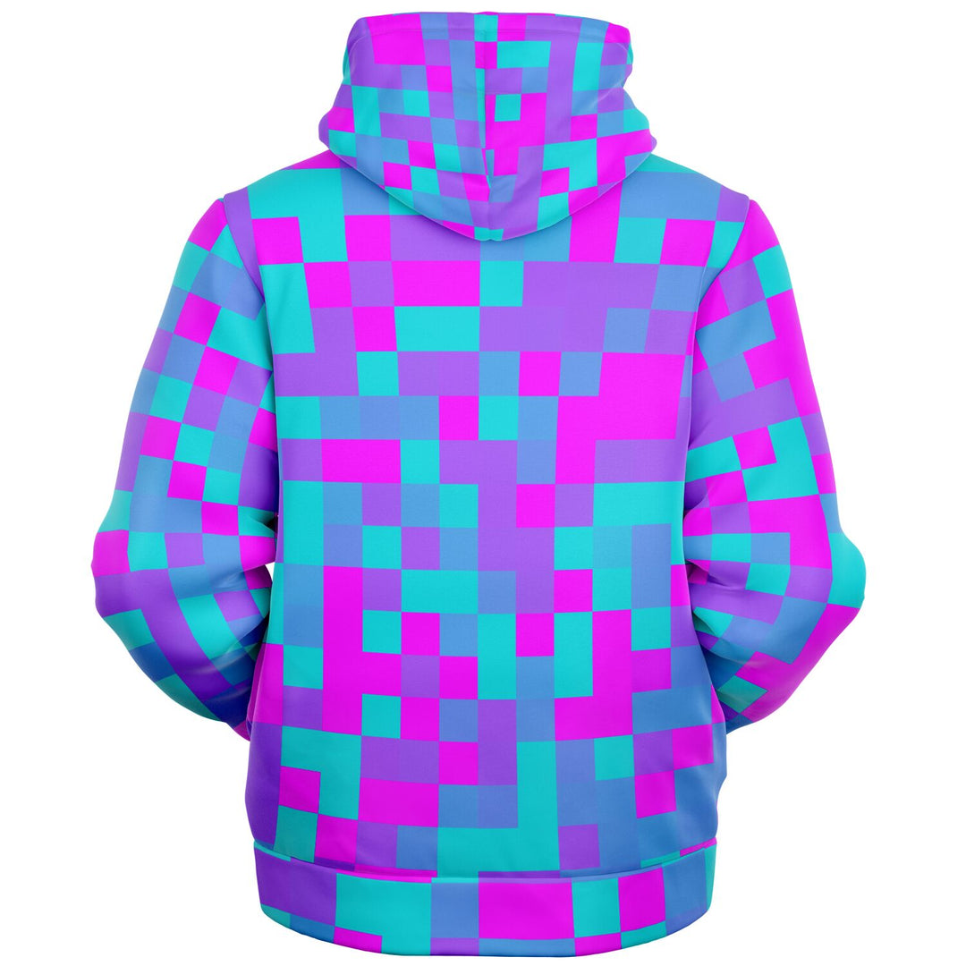 Cyber pixel zip up hoodie | Hubert S