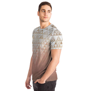 Fractal Triangles - Orange | Unisex T-Shirt | Mandalazed