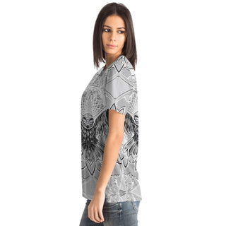 Flying Owl Spirit - Grey | Unisex T-Shirt | Mandalazed