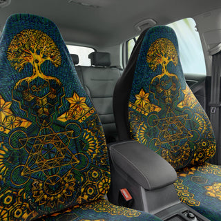 Geometric Gold Green | Seat Covers | Mil Et Une