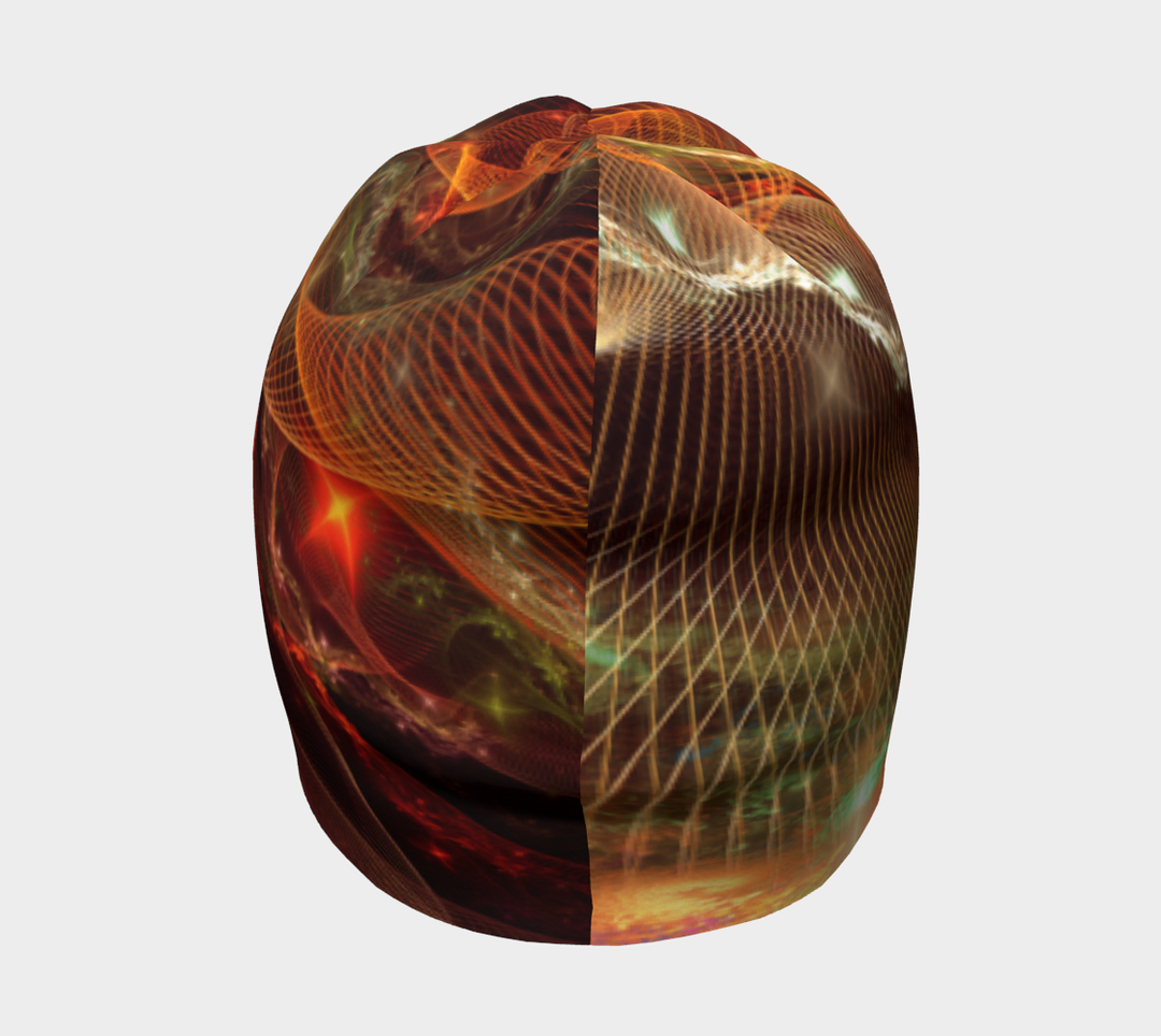 Fractal Cosmos Warm | Beanie | Yantrart Design
