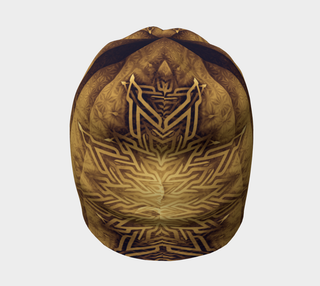 Mystical Aum Chakra Mandala - Gold Beanie | Mandalazed