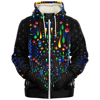 Owl Microfleece Zip up Hoodie | TAS Visuals