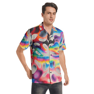 COLOORA Men's All-over print Short Sleeve Shirts by ROBERT HRUSKA