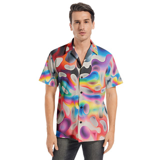 COLOORA Men's All-over print Short Sleeve Shirts by ROBERT HRUSKA