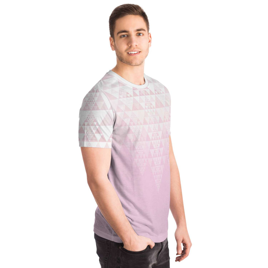 Fractal Triangles - Pink | Unisex T-Shirt | Mandalazed