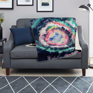 Glitchy Galaxy | Microfleece Blanket | Makroverset