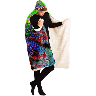 Electric Hum | Hooded Blanket | Makroverset