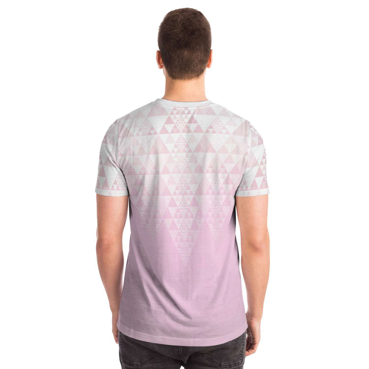 Fractal Triangles - Pink | Unisex T-Shirt | Mandalazed