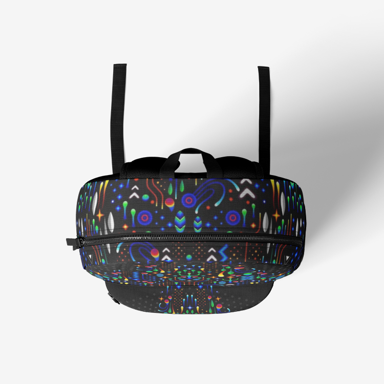 OWL Retro Colorful Print Trendy Backpack | TAS Visuals