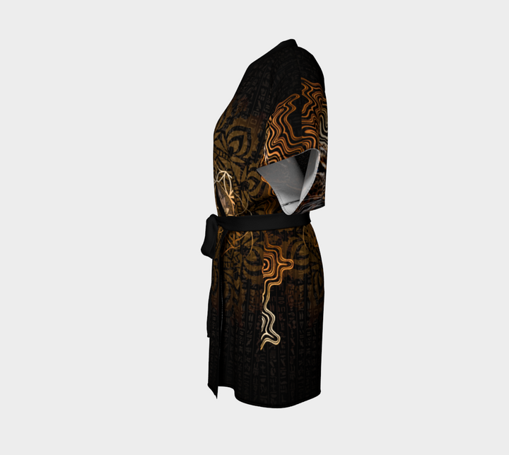Nefertiti Lotus || Kimono Robe by Cosmic Shiva
