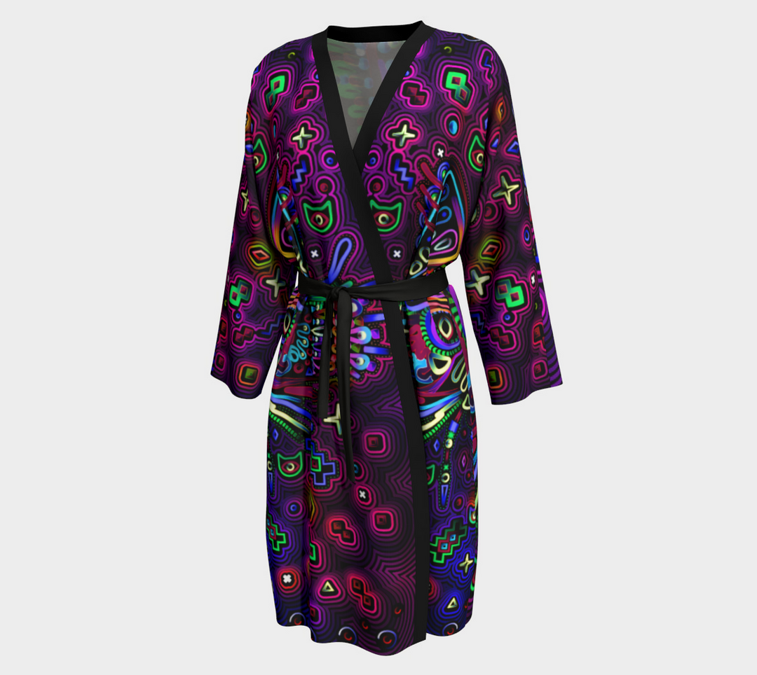 Mystic Cat Peignoir Kimono | TAS Visuals