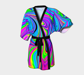 COSMIC FLOW KIMONO ROBE | PSYCHEDELIC POUR HOUSE