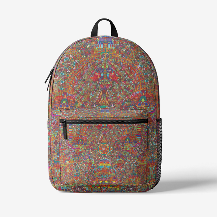 MANDALA  Retro Colorful Print Trendy Backpack | Lachlan Wardlaw