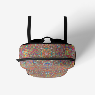 MANDALA  Retro Colorful Print Trendy Backpack | Lachlan Wardlaw