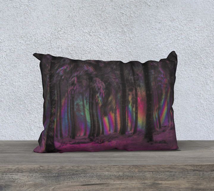 illuminated in the forest | 20"x14" Pillow Case | Hubert S