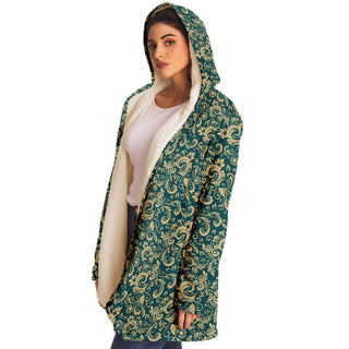 Oriental Floral Pattern - Emerald | Cloak | Mandalazed