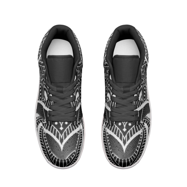 Mandala Unisex Low Top Leather Sneakers | Brock Springstead