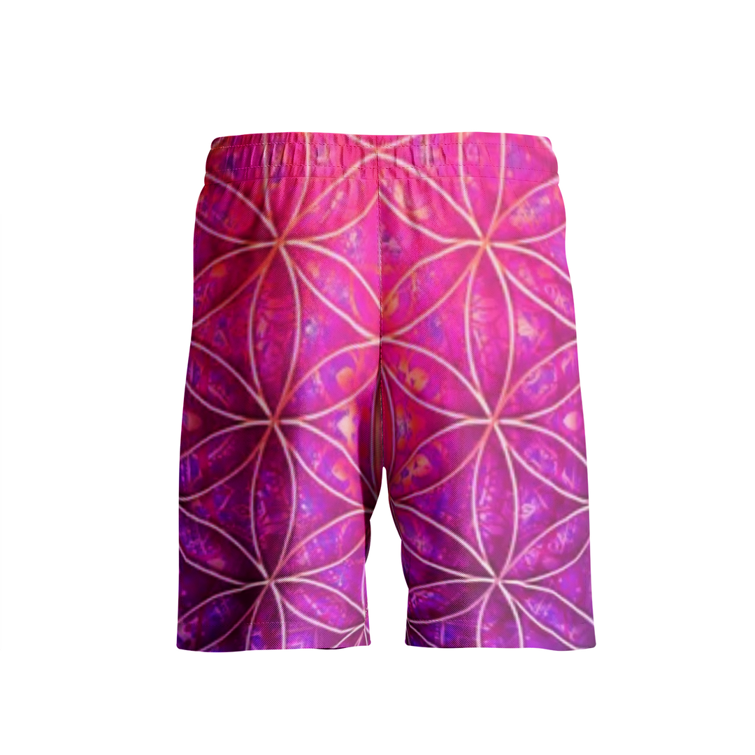 Cameron Gray | Flower Of Life | Men's All-over Print Beach Shorts