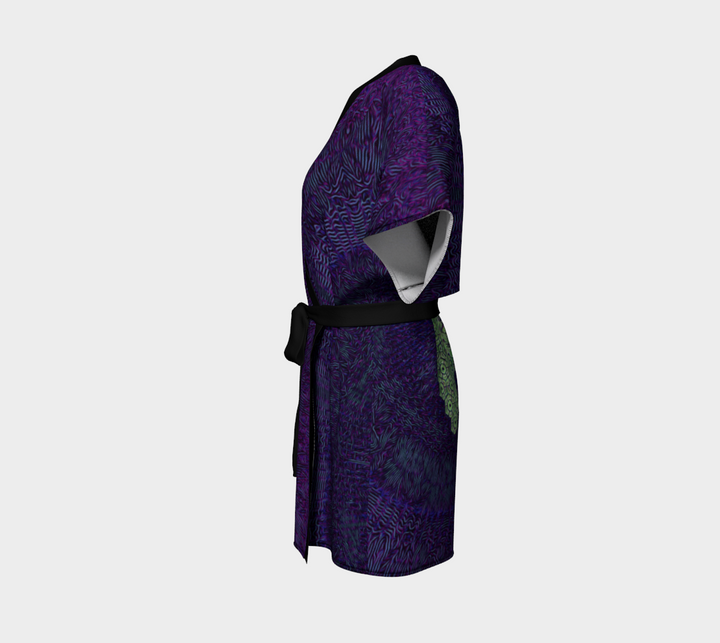 Geometric Purple | Kimono Robe | Mil Et Une
