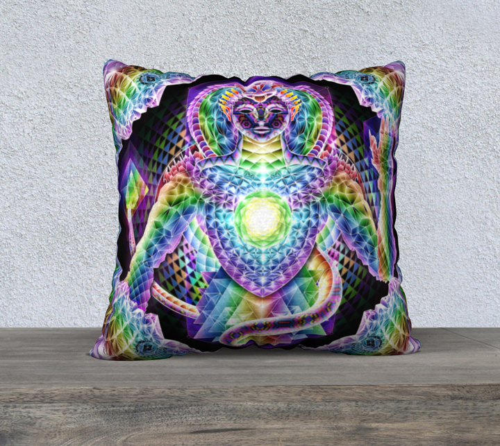 THE KEY IS WITHIN 22" x 22" PILLOW CASE | SALVIA DROID