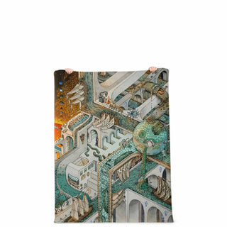 Fishing for Escher | Microfleece Blanket | James Fletcher