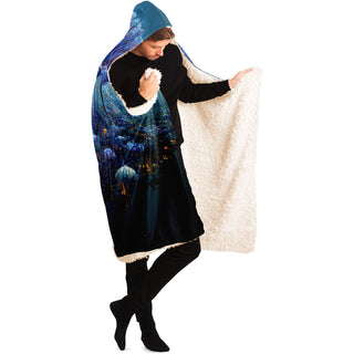 Jellypunk City Hooded Blanket | Michael Garfield