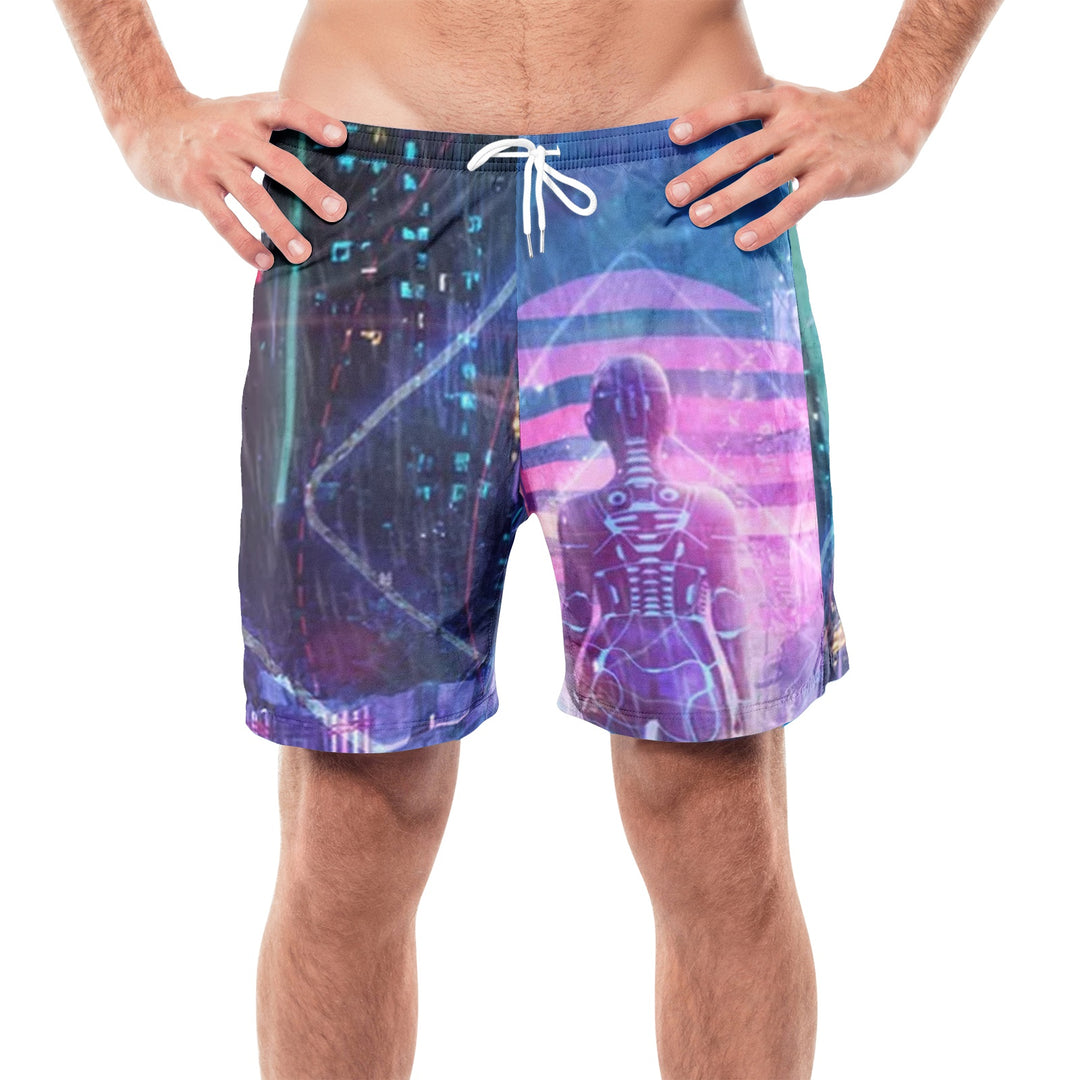 Neon Zone - Men's All-over Print Beach Shorts | Cameron Gray