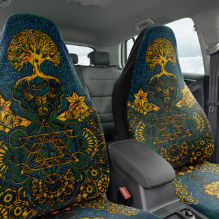 Geometric Gold Green | Seat Covers | Mil Et Une