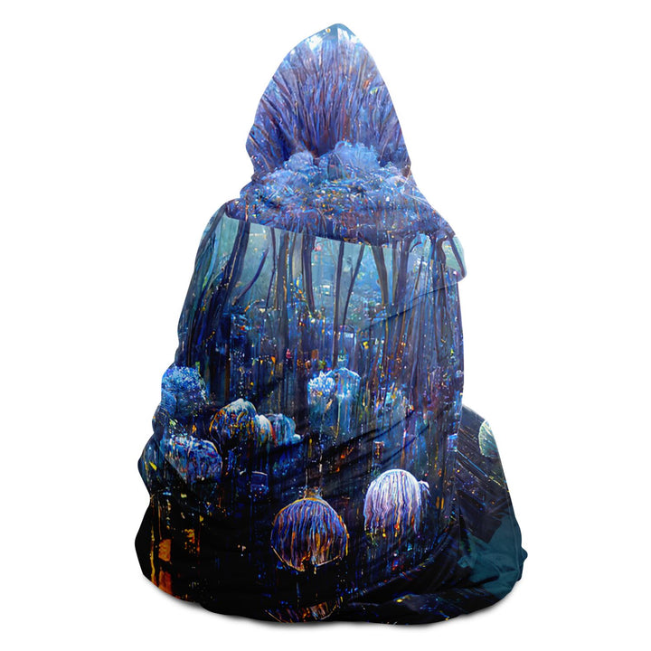 Jellypunk City Hooded Blanket | Michael Garfield