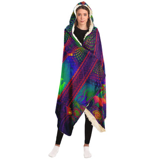 KARGYRAA | HOODED BLANKET | SALVIA DROID
