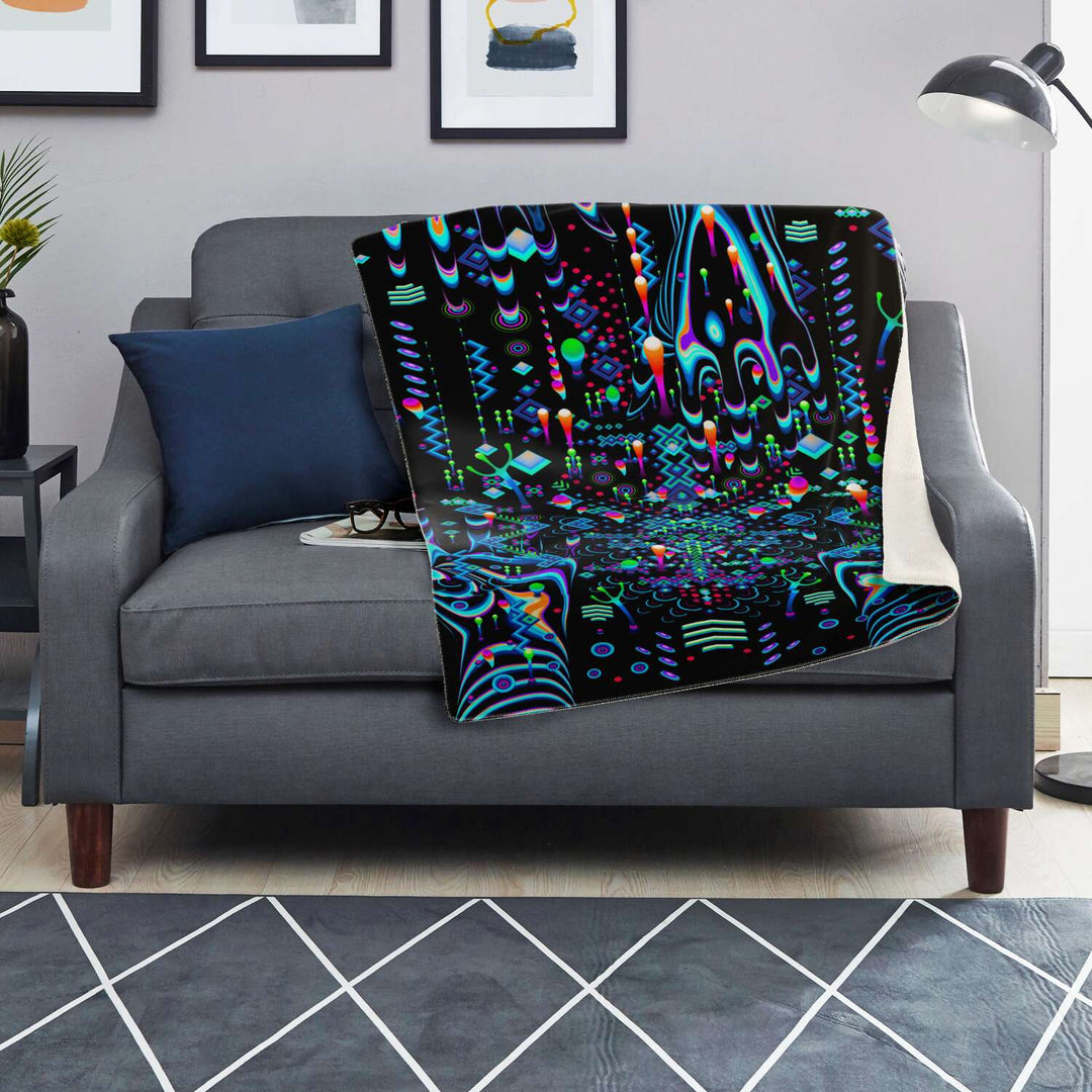 Cyan Mystic Move Microfleece Blanket | TAS Visuals
