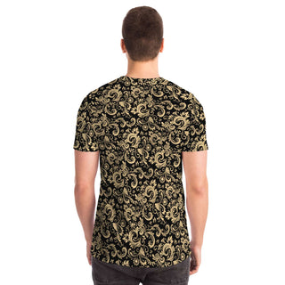 Oriental Floral Pattern - Onyx | Unisex T-Shirt | Mandalazed
