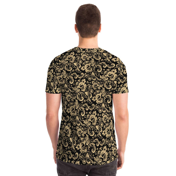 Oriental Floral Pattern - Onyx | Unisex T-Shirt | Mandalazed