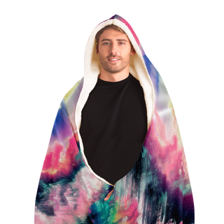 Glitchy Galaxy | Hooded Blanket | Makroverset