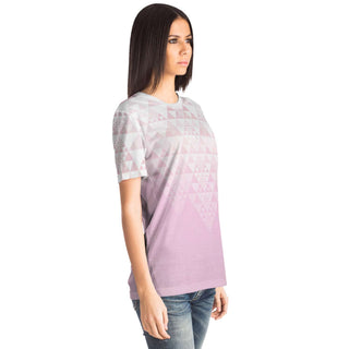 Fractal Triangles - Pink | Unisex T-Shirt | Mandalazed
