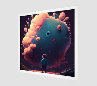 HI BIBO ART PRINT | ACIDMATH AI