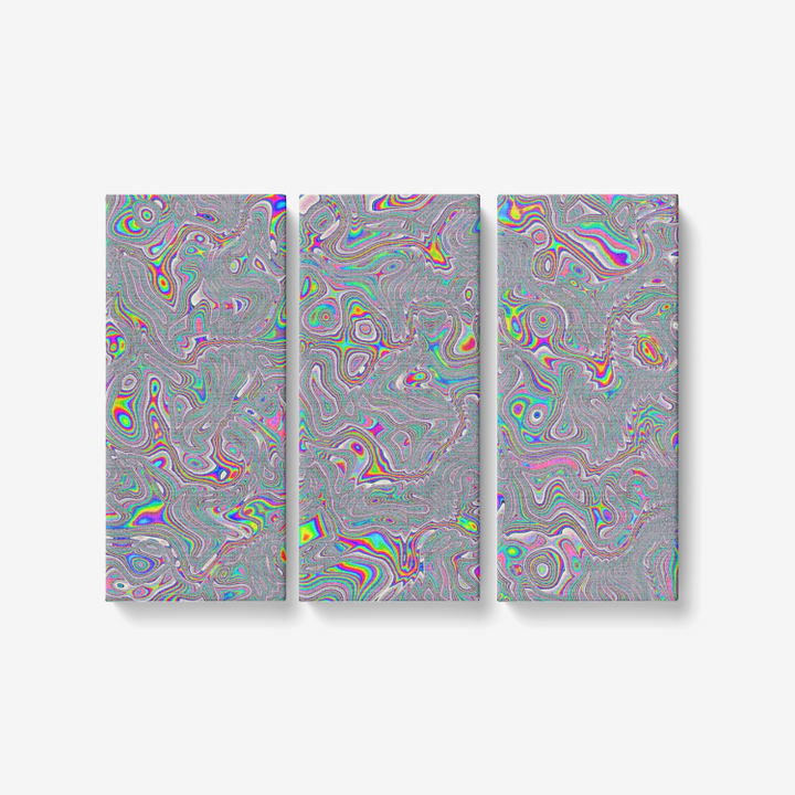 Acid Spill | 3 Piece Canvas | Hubert Solczynski