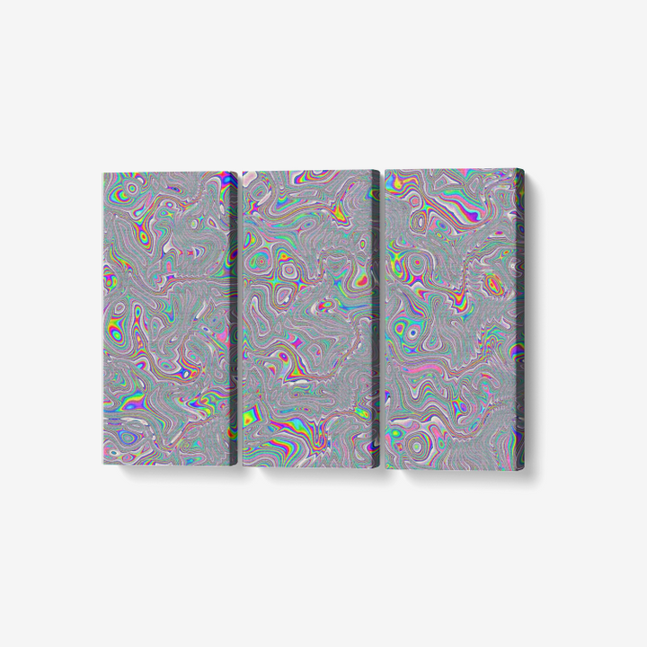 Acid Spill | 3 Piece Canvas | Hubert Solczynski
