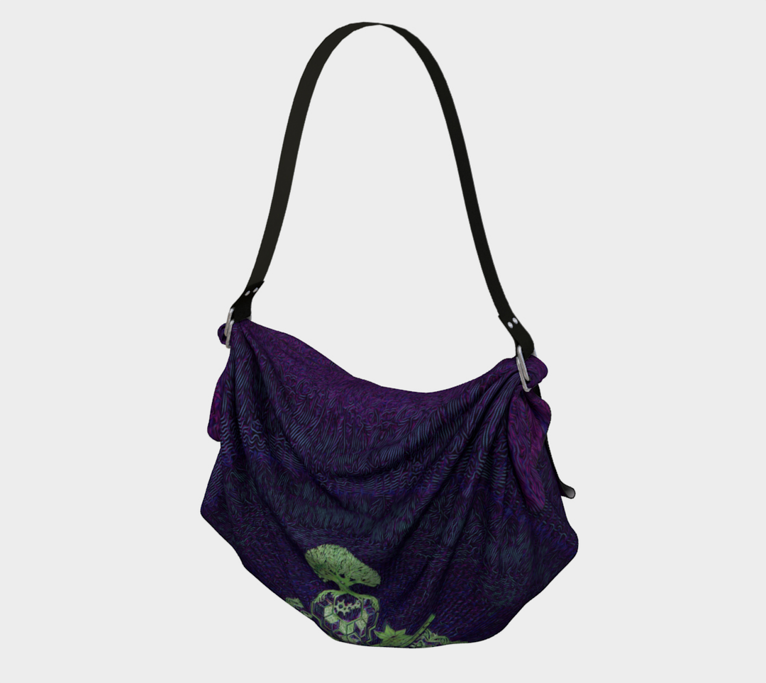 geometric purple | origami tote bag | Mil Et Une