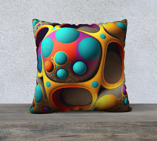 MOLECULE 22" x 22" Pillow Case | ACIDMATH GUY