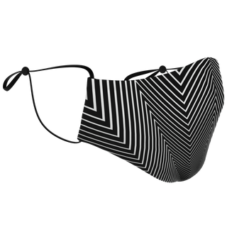 Sharp-Angled Op Art | Face Mask | Makroverset