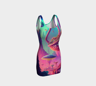 SPORE VILLAGE BODYCON DRESS | ACIDMATH GUY