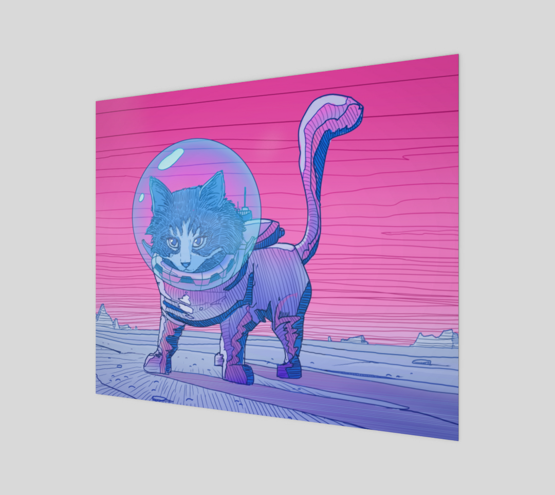 Space Cat | 24x20 Poster | Phazed
