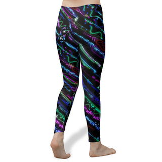Cameron Gray | Cyberpunk | Women's High Waist Yoga Leggings