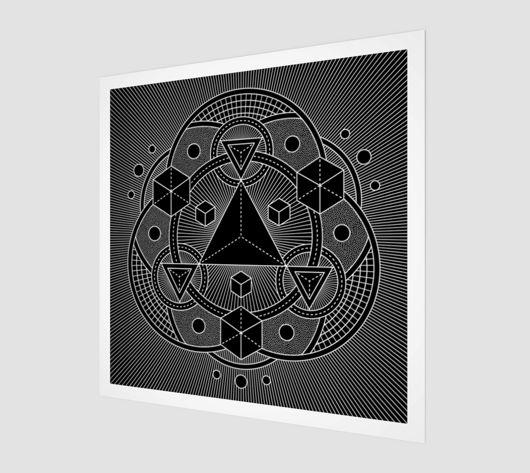 Tetrahedon art print 20x24 | Brock Springstead