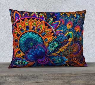 SUNDALLA 26 " x 20 " PILLOW CASE | ACIDMATH AI