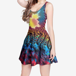Mandelbrot Buddha | Skater Dress | Makroverset
