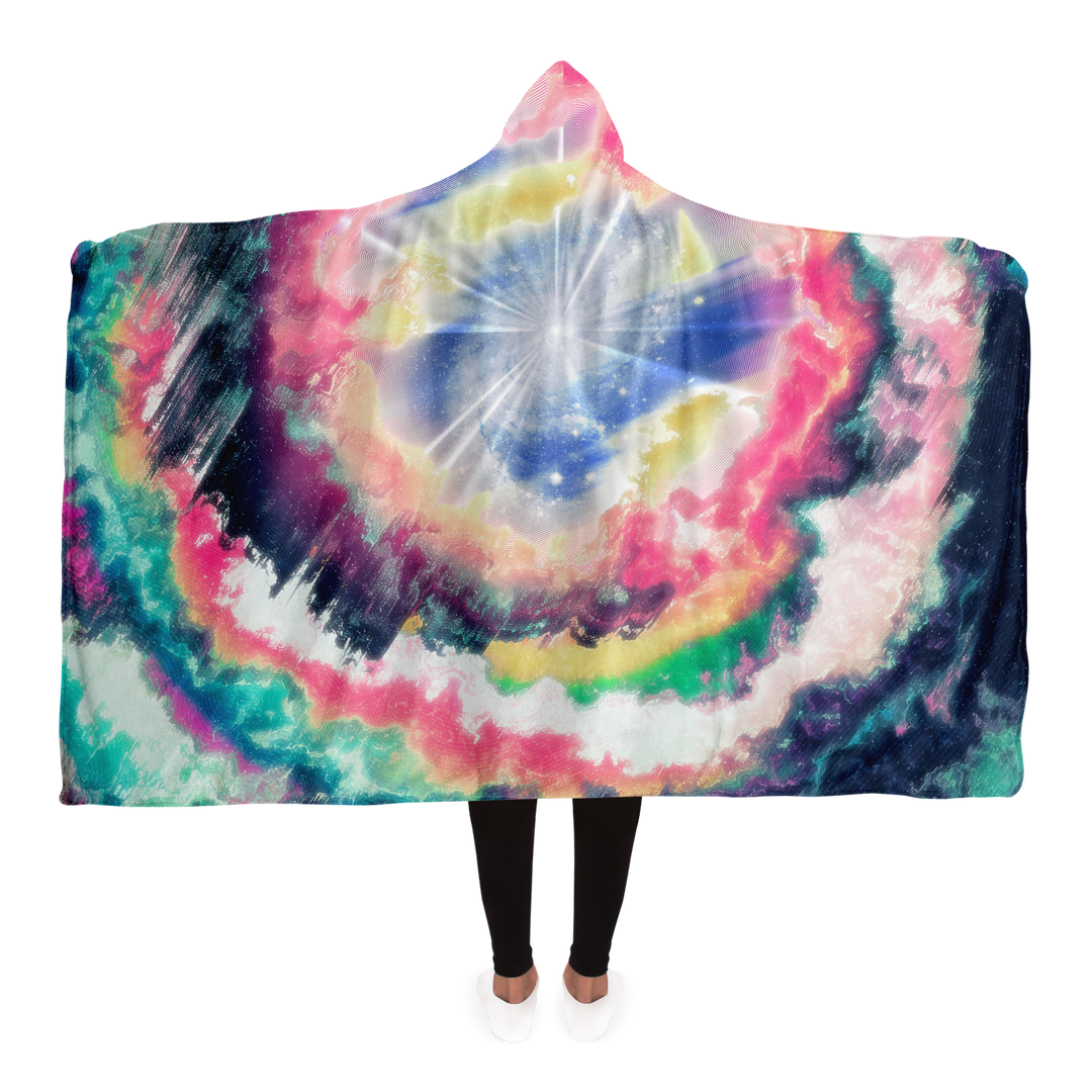 Glitchy Galaxy | Hooded Blanket | Makroverset